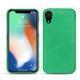 Apple iPhone Xr leather cover - Menthe vintage ( Pantone 562C ) 