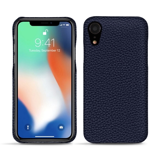 Capa em pele Apple iPhone XrCobalt ( Pantone #2b253f ) 
