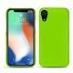 Funda de piel Apple iPhone Xr - Vert fluo