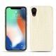 Coque cuir Apple iPhone Xr - Crocodile milk