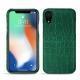 Lederschutzhülle Apple iPhone Xr - Crocodile pino