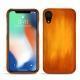 Coque cuir Apple iPhone Xr - Orange Patine