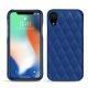 Funda de piel Apple iPhone Xr - Bleu océan - Couture ( Nappa - Pantone 293C ) 