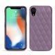 Apple iPhone Xr leather cover - Lilas - Couture ( Nappa - Pantone 2645U ) 