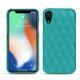 Capa em pele Apple iPhone Xr - Bleu fluo - Couture