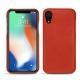 Coque cuir Apple iPhone Xr - Arange clouquié