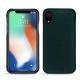 Funda de piel Apple iPhone Xr - Vert séduisant