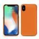 Apple iPhone Xs Max leather cover - Orange ( Nappa - Pantone 1495U ) 