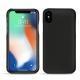 Coque cuir Apple iPhone Xs Max - Noir ( Nappa - Black ) 