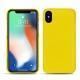 Custodia in pelle Apple iPhone Xs Max - Jaune fluo