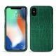 Lederschutzhülle Apple iPhone Xs Max - Crocodile pino