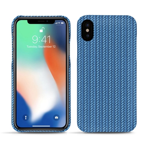 Capa em pele Apple iPhone Xs MaxAbaca ishia ( Pantone #395775 ) 