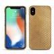 Funda de piel Apple iPhone Xs Max - Serpent sabbia