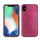 硬质真皮保护套 Apple iPhone Xs Max - Serpent ciclamino