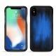 Capa em pele Apple iPhone Xs Max - Bleu Patine