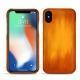 Coque cuir Apple iPhone Xs Max - Orange Patine