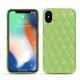 硬质真皮保护套 Apple iPhone Xs Max - Vert olive - Couture ( Nappa - Pantone 578U ) 
