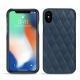 Coque cuir Apple iPhone Xs Max - Jean vintage - Couture
