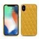 Custodia in pelle Apple iPhone Xs Max - Jaune soulèu - Couture