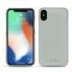 Coque cuir Apple iPhone Xs Max - Gris PU
