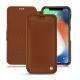 Custodia in pelle Apple iPhone Xs Max - Marron ( Nappa - Pantone 1615C ) 