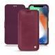 Housse cuir Apple iPhone Xs Max - Prune vintage ( Pantone 512C ) 
