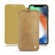 Apple iPhone Xs Max leather case - Serpent sabbia