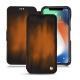 Apple iPhone Xs Max leather case - Marron Patine