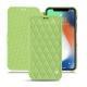 Lederschutzhülle Apple iPhone Xs Max - Vert olive - Couture ( Nappa - Pantone 578U ) 