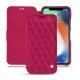 Funda de piel Apple iPhone Xs Max - Rose fluo - Couture