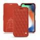 Housse cuir Apple iPhone Xs Max - Arange clouquié - Couture