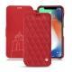 Apple iPhone Xs Max leather case - Rouge troupelenc - Couture