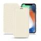Lederschutzhülle Apple iPhone Xs Max - Blanc PU