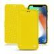 Custodia in pelle Apple iPhone Xr - Jaune fluo