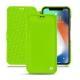 Capa em pele Apple iPhone Xr - Vert fluo