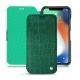 Custodia in pelle Apple iPhone Xr - Crocodile pino
