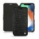 Funda de piel Apple iPhone Xr - Autruche nero