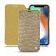 Apple iPhone Xr leather case - Autruche desert