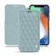 Custodia in pelle Apple iPhone Xr - Bleu ciel - Couture ( Nappa - Pantone 277C ) 