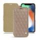 Housse cuir Apple iPhone Xr - Taupe vintage - Couture