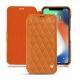 Apple iPhone Xr leather case - Mandarine vintage - Couture