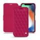 Custodia in pelle Apple iPhone Xr - Rose fluo - Couture