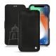 Housse cuir Apple iPhone Xr - Negre poudro