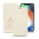 Apple iPhone Xr leather case - Blanc escumo