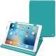 Apple iPad 9.7" (2017) leather case - Bleu fluo