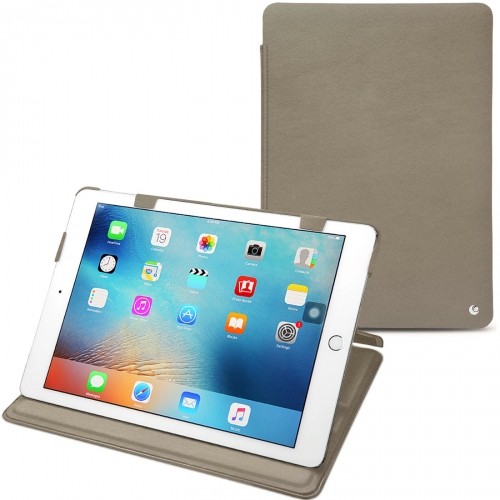 Apple iPad 9.7' (2017) leather caseDarboun sabla ( Pantone #BCB1A1 )