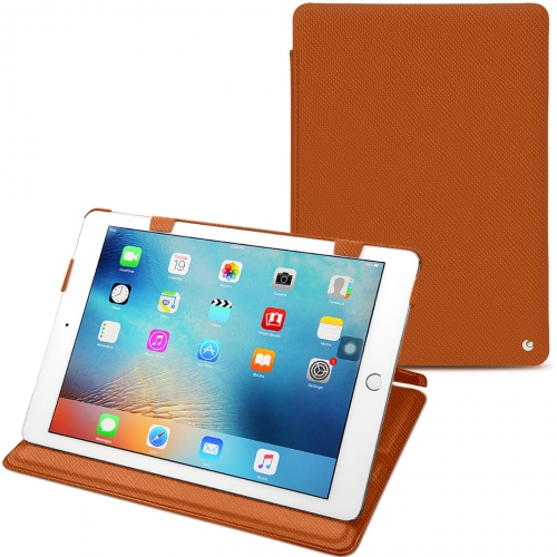 Capa em pele Apple iPad 9.7' (2017)Orange vibrant ( Pantone #e36b39 ) 