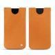 Pochette cuir Apple iPhone Xs Max - Mandarine vintage ( Pantone 165C ) 