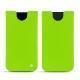 Apple iPhone Xs Max leather pouch - Vert fluo