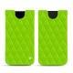 Funda de piel Apple iPhone Xs Max - Vert fluo - Couture
